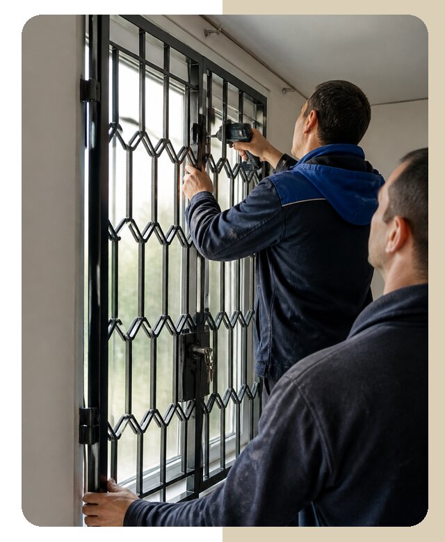 Установка распашных решеток в Перми цена от 6962 р. | ДвериЛегко-Прм
