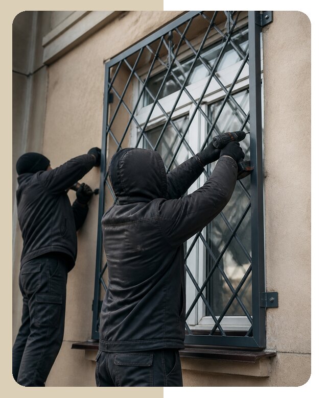 Установка антивандальных решеток на окна в Перми
